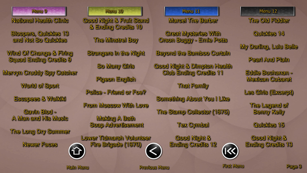 Volume 2 Main Menu 3